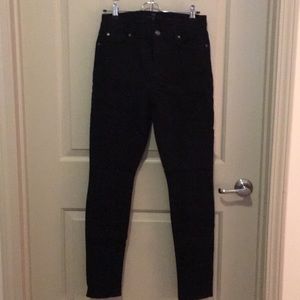 7 for all Mankind black skinny jeans